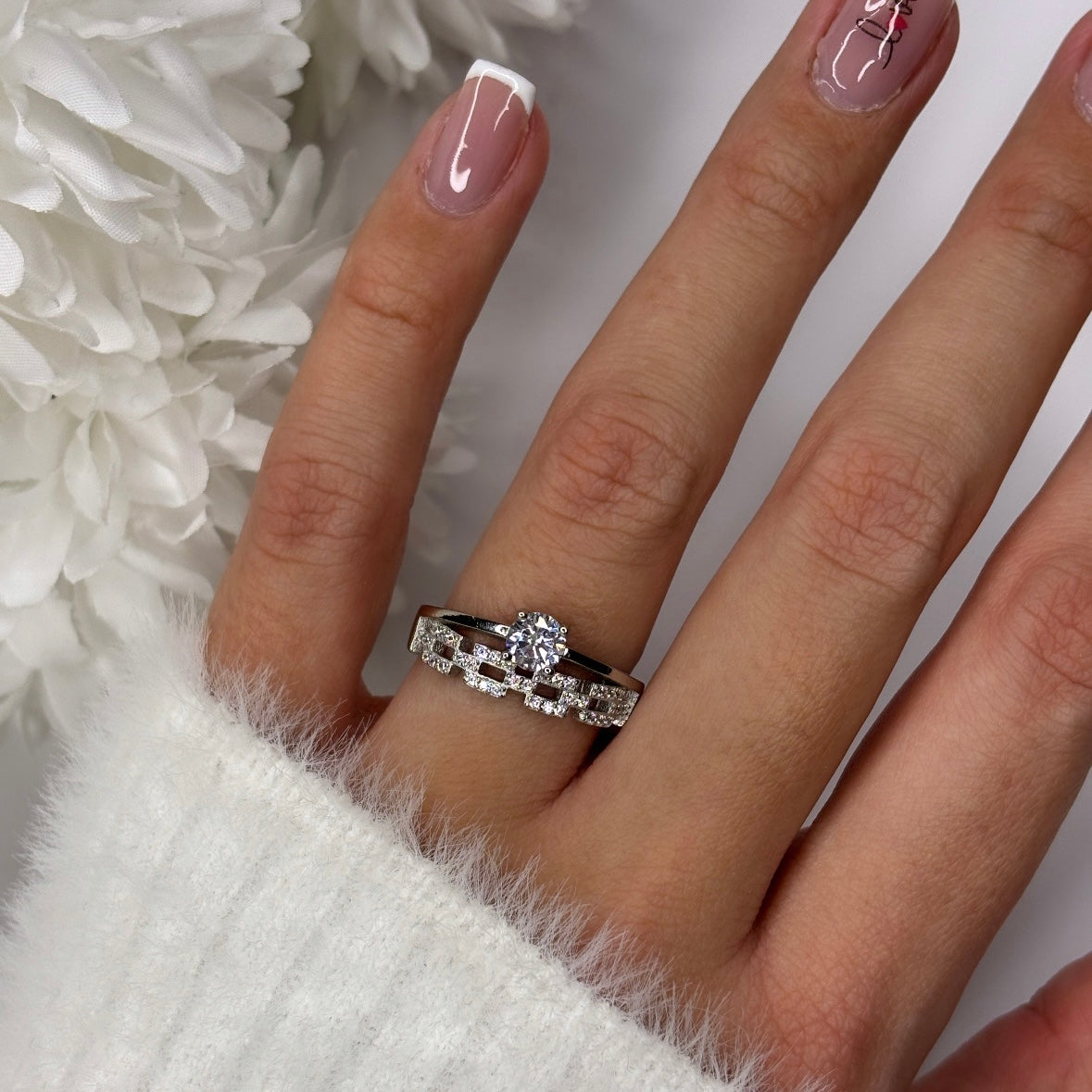 Prsten - RODINIRANO SREBRO 925