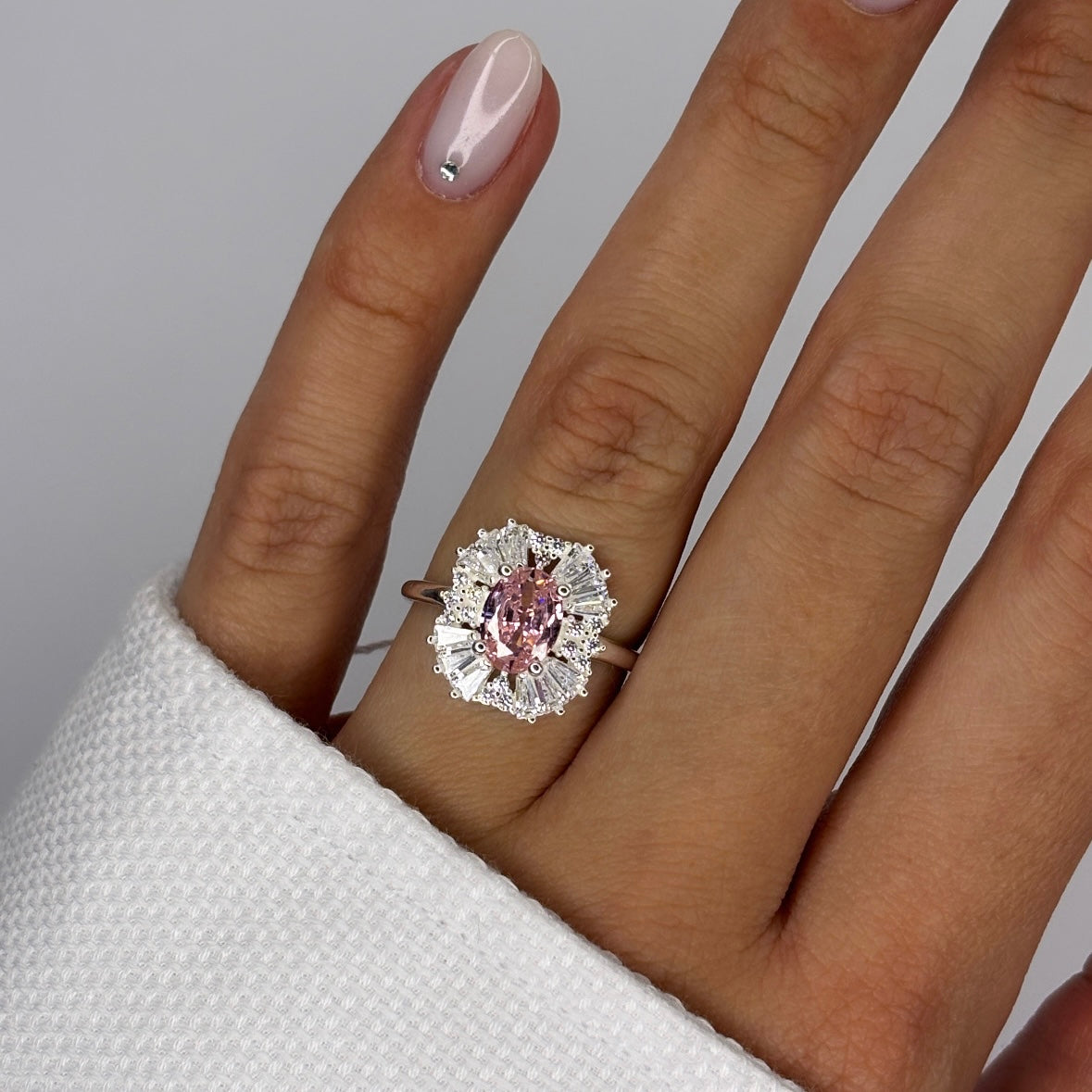 Prsten BABY PINK - SREBRO 925