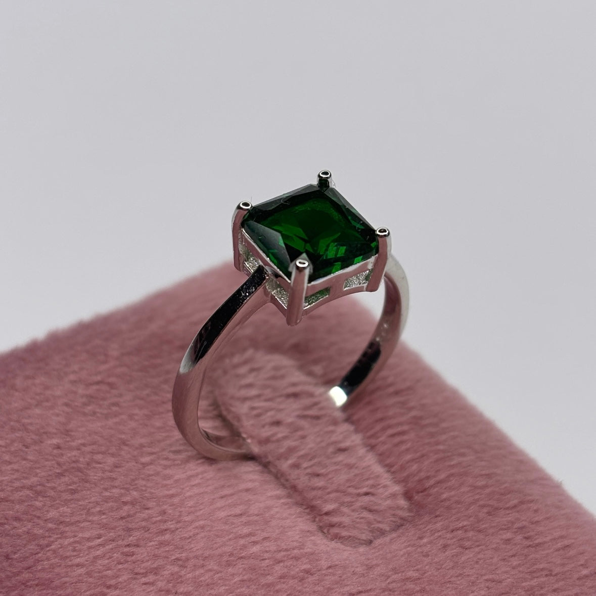 Prsten RED & GREEN - SREBRO 925