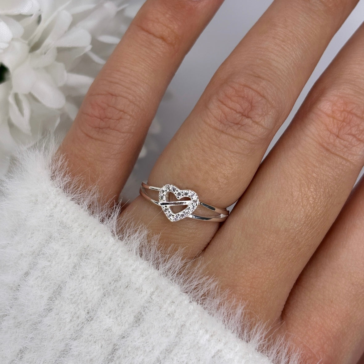 Prsten srce - SREBRO 925