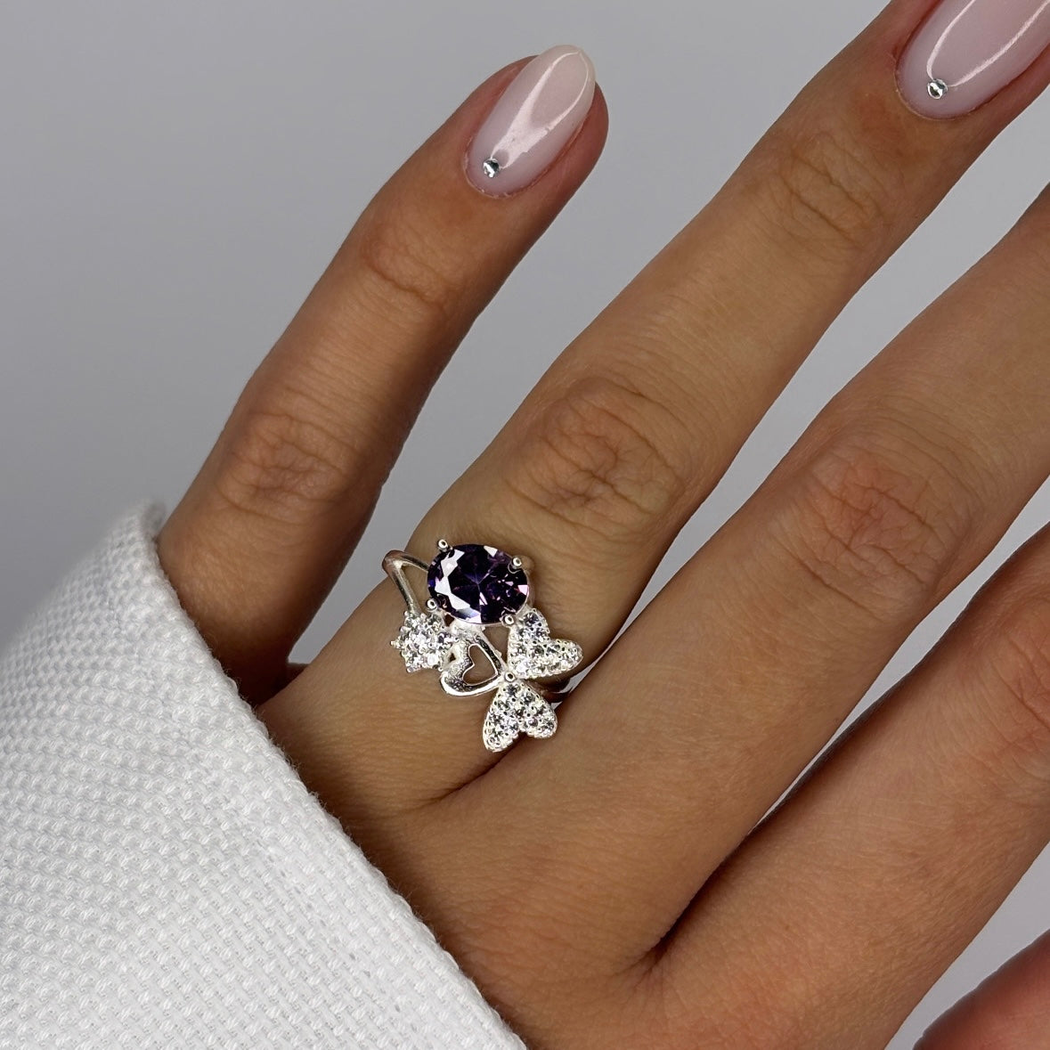 Prsten LILA & DETELINA - SREBRO 925