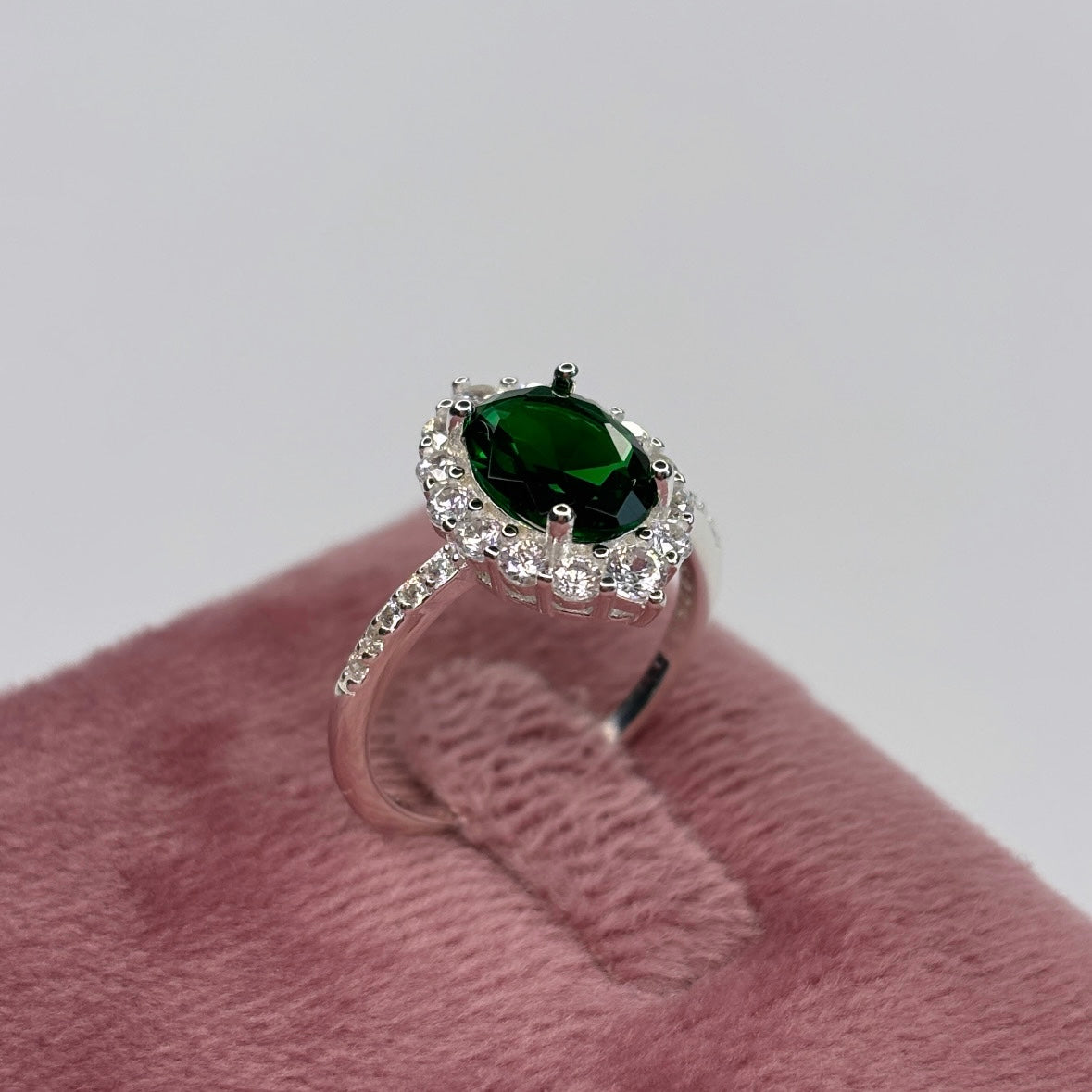 Prsten GREEN & BLACK- SREBRO 925